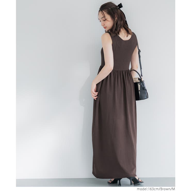 Vネックニットドレス | coca | 詳細画像16 