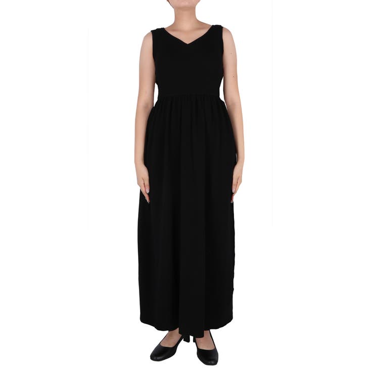 Vネックニットドレス | coca | 詳細画像4 