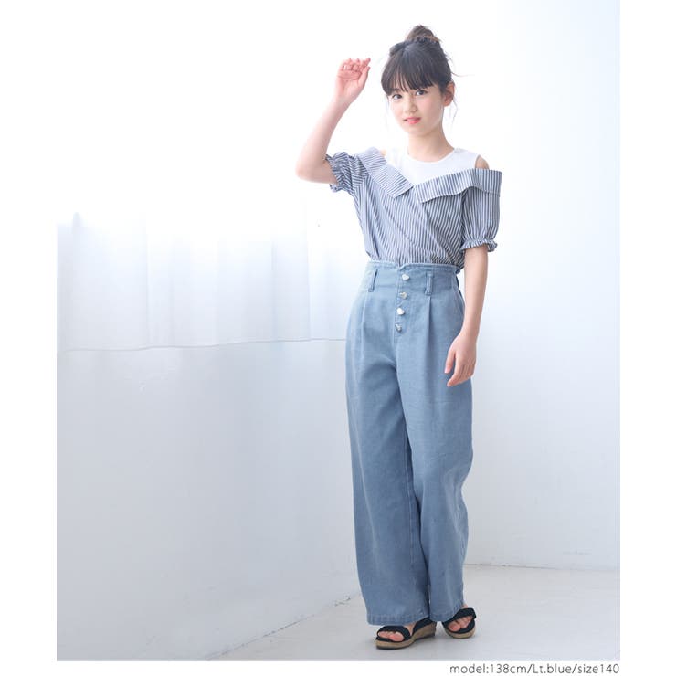 デニムハートボタンパンツ キッズ | coca | 詳細画像12 