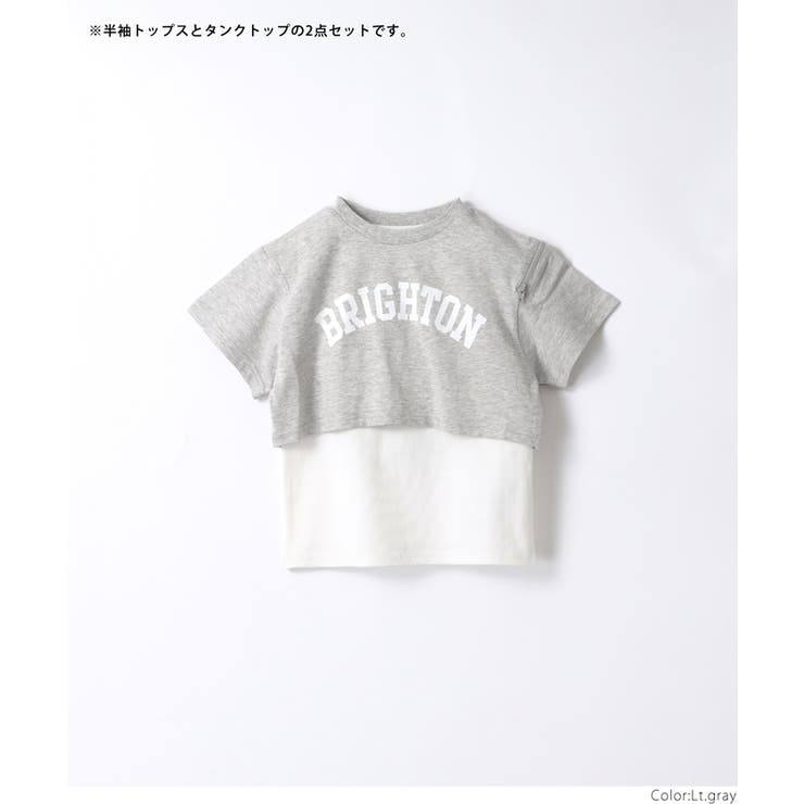 ジップトップス&タンクトップ 2点セット キッズ[品番 ジップトップス&タンクトップ 2点セット キッズ[品番