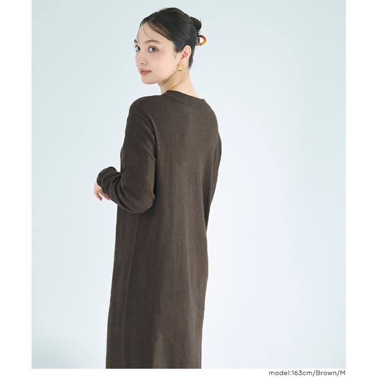 一枚でサマになる、美シルエットのマキシニットワンピース | coca | 詳細画像11 