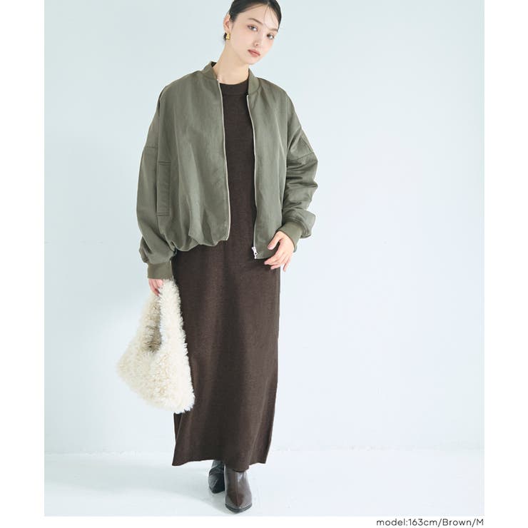 一枚でサマになる、美シルエットのマキシニットワンピース | coca | 詳細画像13 