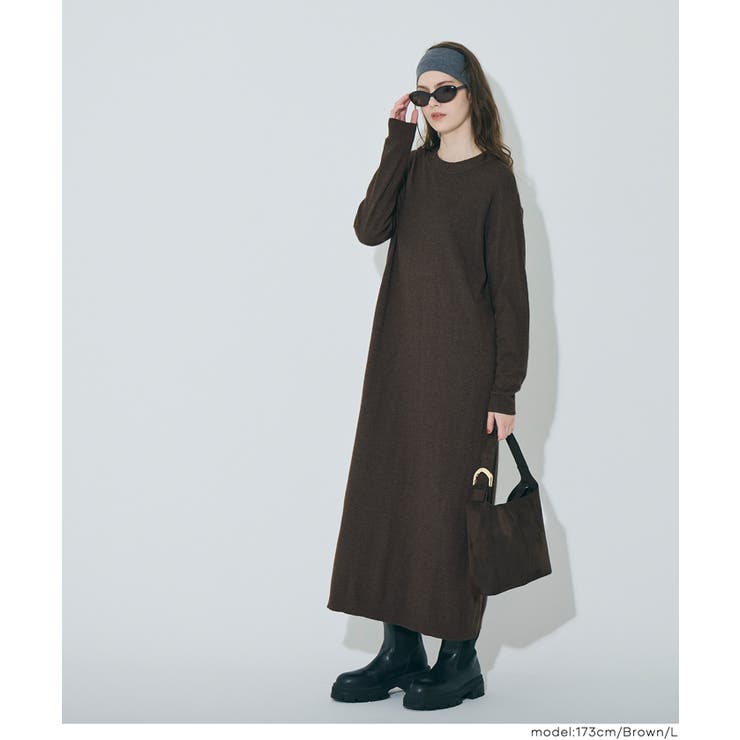 一枚でサマになる、美シルエットのマキシニットワンピース | coca | 詳細画像14 