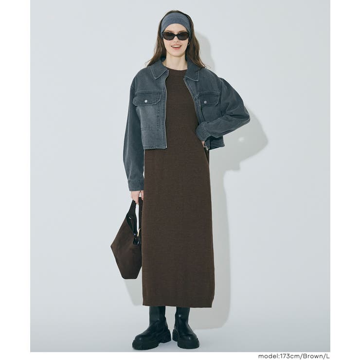 一枚でサマになる、美シルエットのマキシニットワンピース | coca | 詳細画像15 