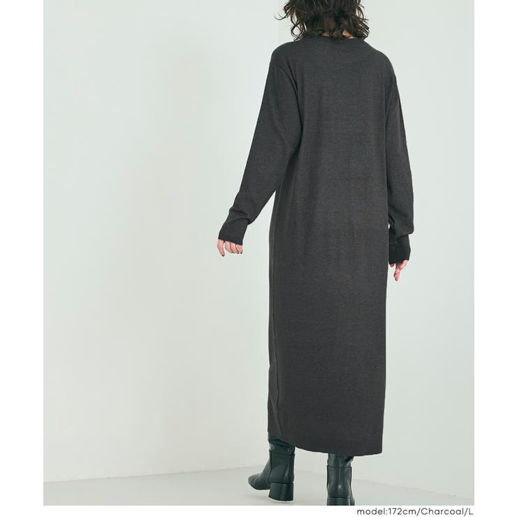 一枚でサマになる、美シルエットのマキシニットワンピース | coca | 詳細画像18 