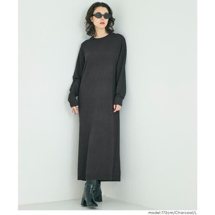 一枚でサマになる、美シルエットのマキシニットワンピース | coca | 詳細画像19 