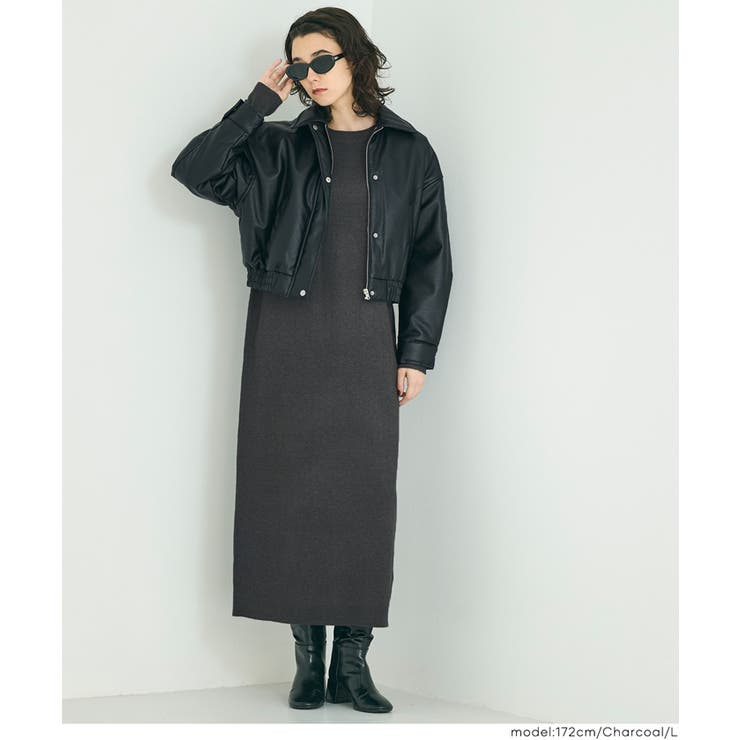一枚でサマになる、美シルエットのマキシニットワンピース | coca | 詳細画像21 