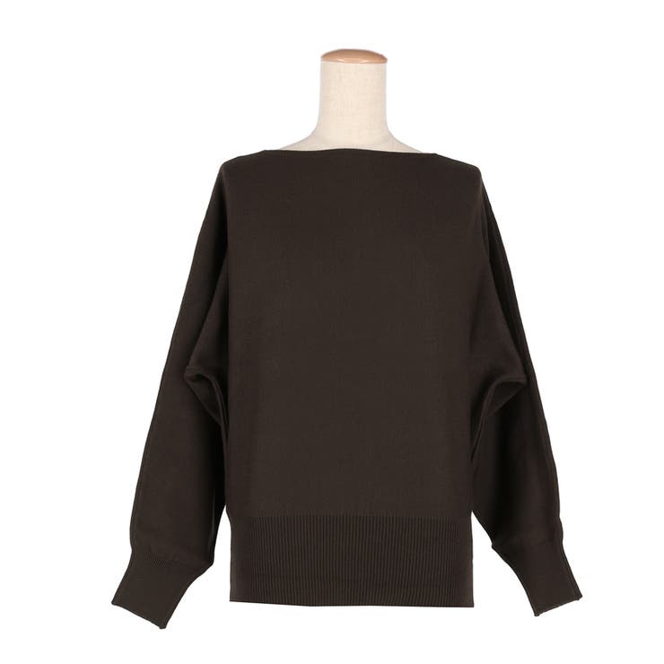 シンプルに映える、抜け感ボートネックドルマンニット | coca | 詳細画像2 