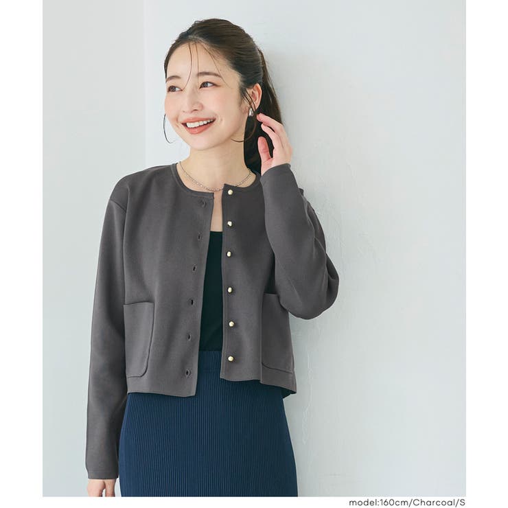 ゴールドボタンクルーネックニットカーディガン | coca | 詳細画像11 