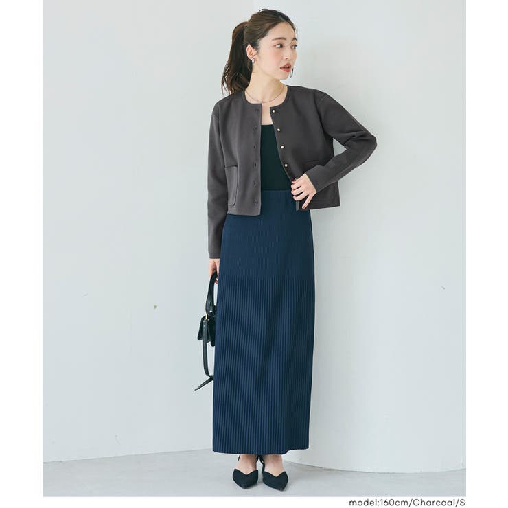 ゴールドボタンクルーネックニットカーディガン | coca | 詳細画像12 