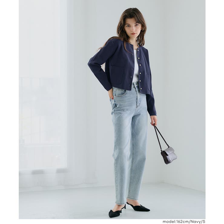 ゴールドボタンクルーネックニットカーディガン | coca | 詳細画像16 