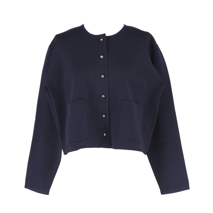 ゴールドボタンクルーネックニットカーディガン | coca | 詳細画像3 