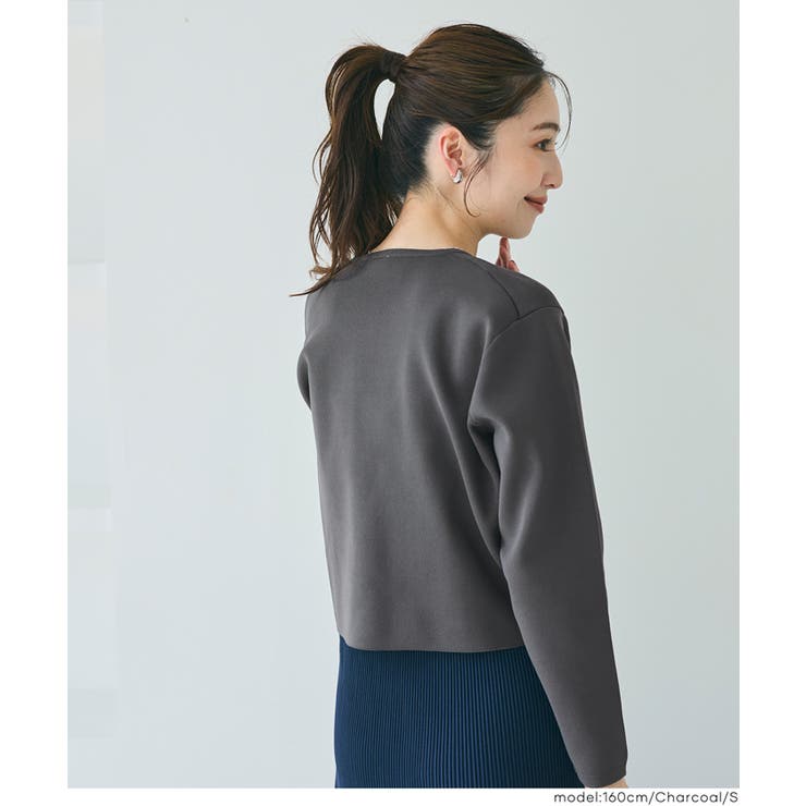 ゴールドボタンクルーネックニットカーディガン | coca | 詳細画像8 