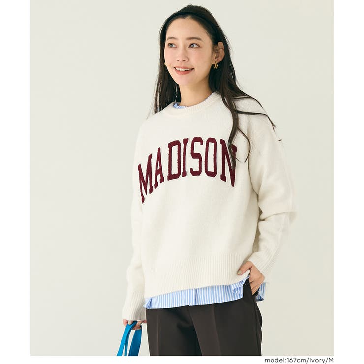 ［Ivory］ | アソートワッペンニットトップス | coca