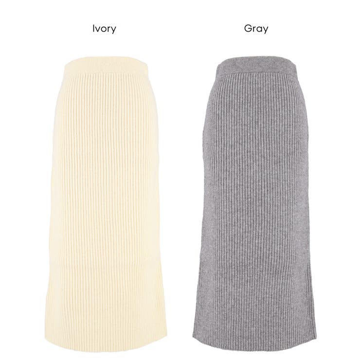 【セットアップ可能】ラメニットIラインスカート | coca | 詳細画像21 