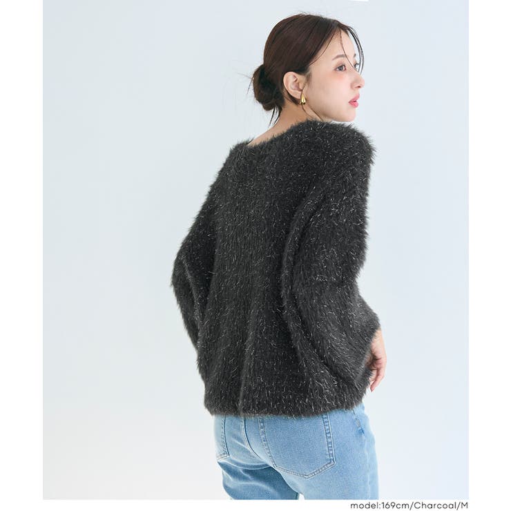 ふんわりラメシャギーニットトップス レディース | coca | 詳細画像12 