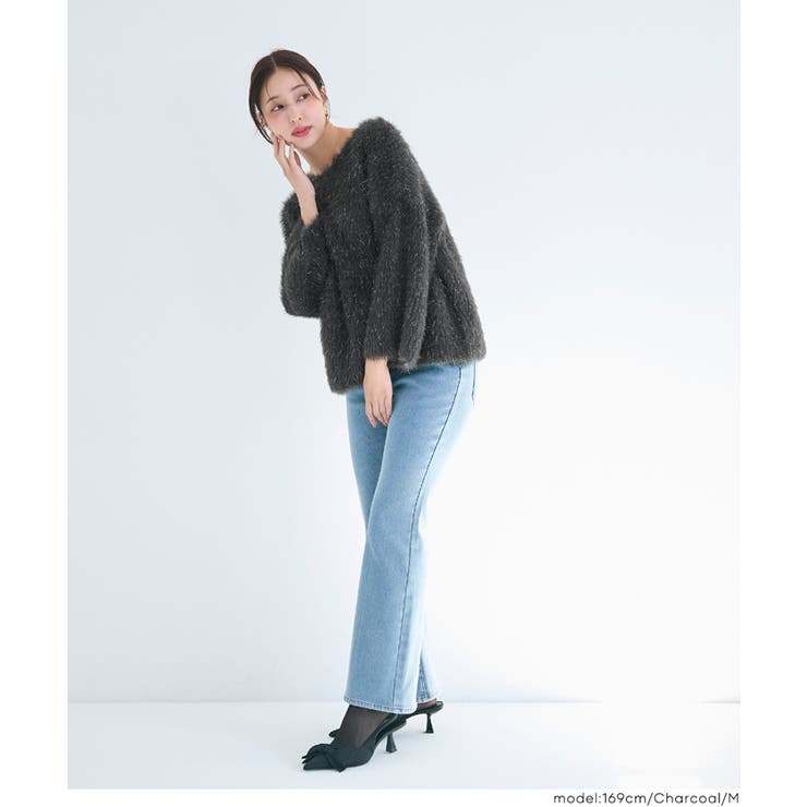 ふんわりラメシャギーニットトップス レディース | coca | 詳細画像14 