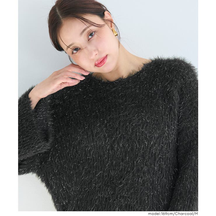 ふんわりラメシャギーニットトップス レディース | coca | 詳細画像15 