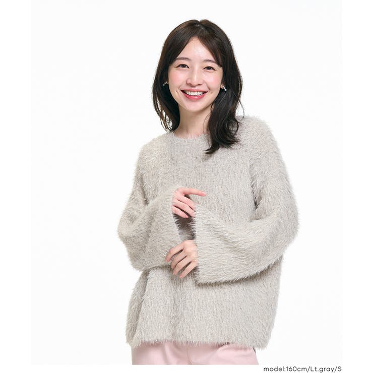 ふんわりラメシャギーニットトップス レディース | coca | 詳細画像7 