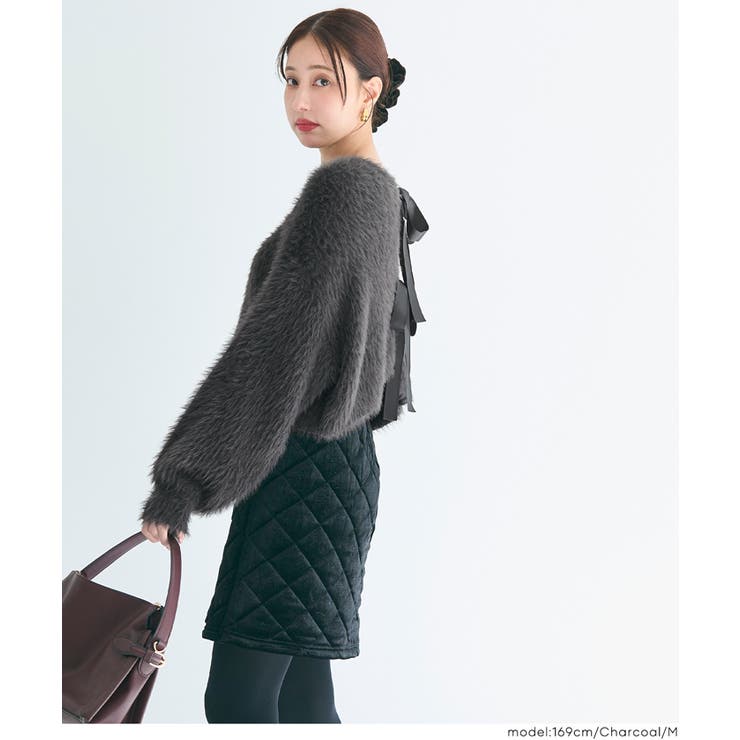 着こなし自在！リボンが可愛い2wayニットカーディガン | coca | 詳細画像12 