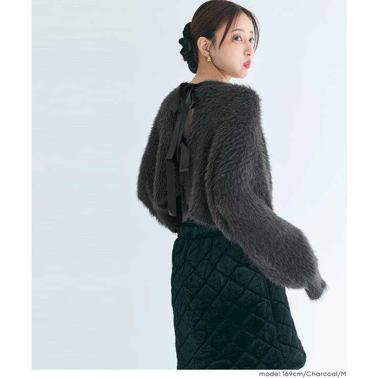 着こなし自在！リボンが可愛い2wayニットカーディガン | coca | 詳細画像15 