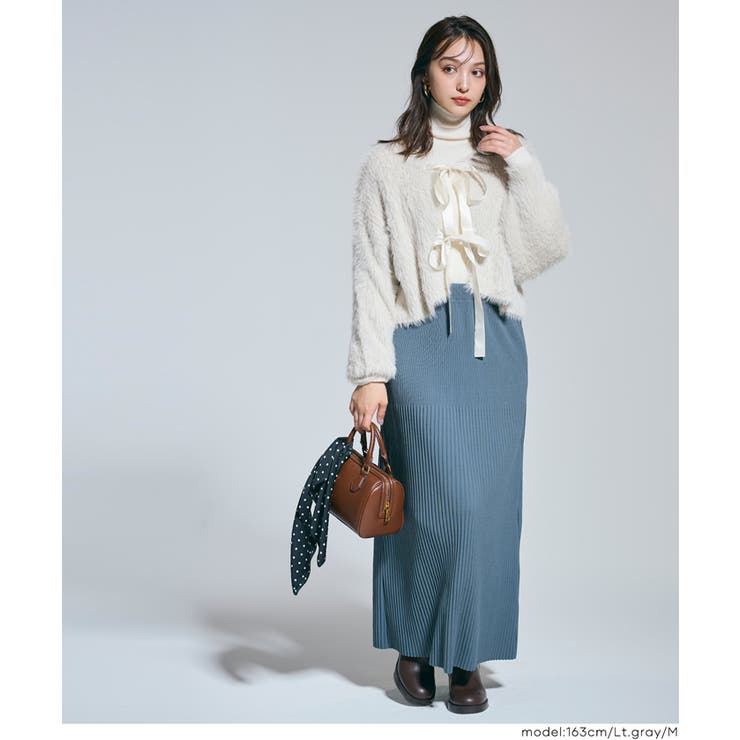 着こなし自在！リボンが可愛い2wayニットカーディガン | coca | 詳細画像4 