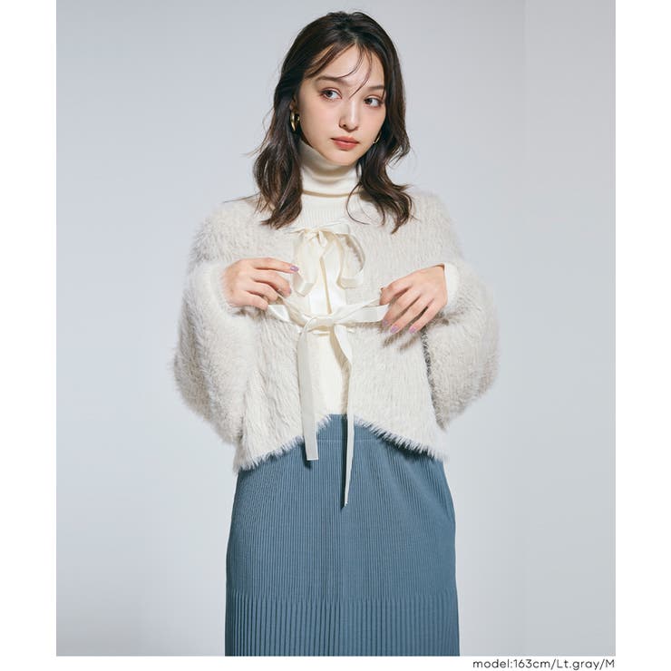 着こなし自在！リボンが可愛い2wayニットカーディガン | coca | 詳細画像6 