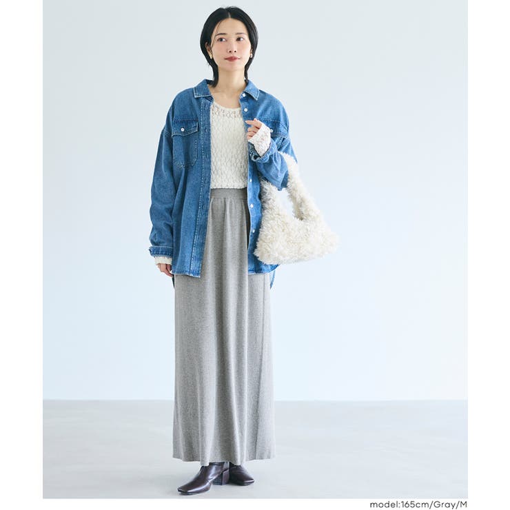 とろみリブニットスカート | coca | 詳細画像14 