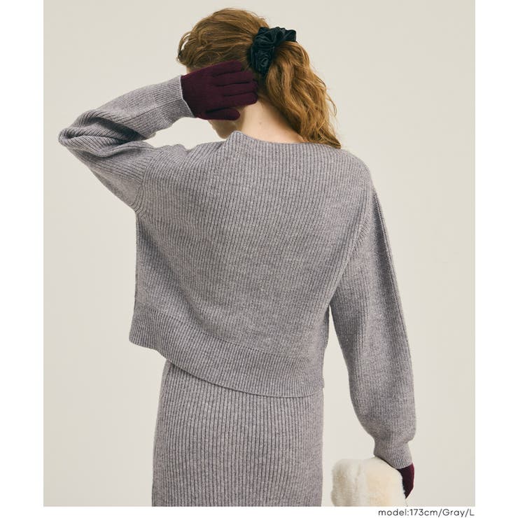 【セットアップ可能】ラメニットトップス | coca | 詳細画像15 