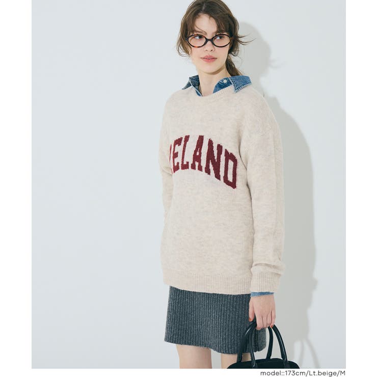 モヘヤ風アソートロゴニットトップス メンズ | coca | 詳細画像11