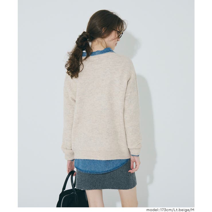 モヘヤ風アソートロゴニットトップス メンズ | coca | 詳細画像12