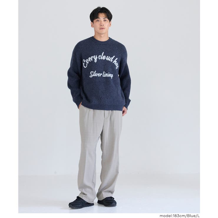 モヘヤ風アソートロゴニットトップス メンズ | coca | 詳細画像14