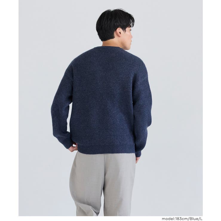 モヘヤ風アソートロゴニットトップス メンズ | coca | 詳細画像16