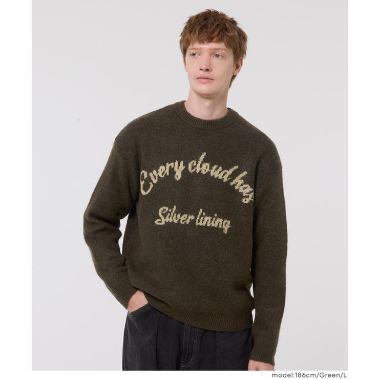 モヘヤ風アソートロゴニットトップス メンズ | coca | 詳細画像19