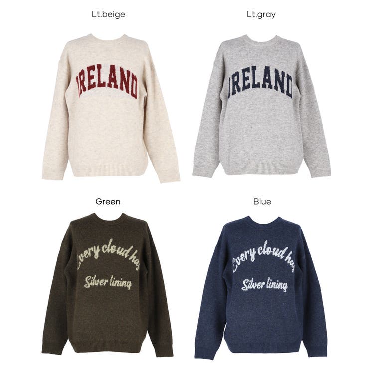 モヘヤ風アソートロゴニットトップス メンズ | coca | 詳細画像23