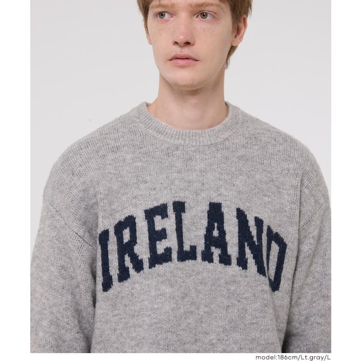 モヘヤ風アソートロゴニットトップス メンズ | coca | 詳細画像9