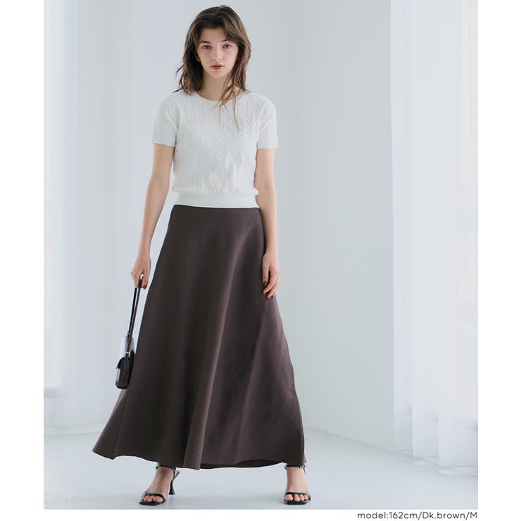 ニットAラインスカート | coca | 詳細画像9 