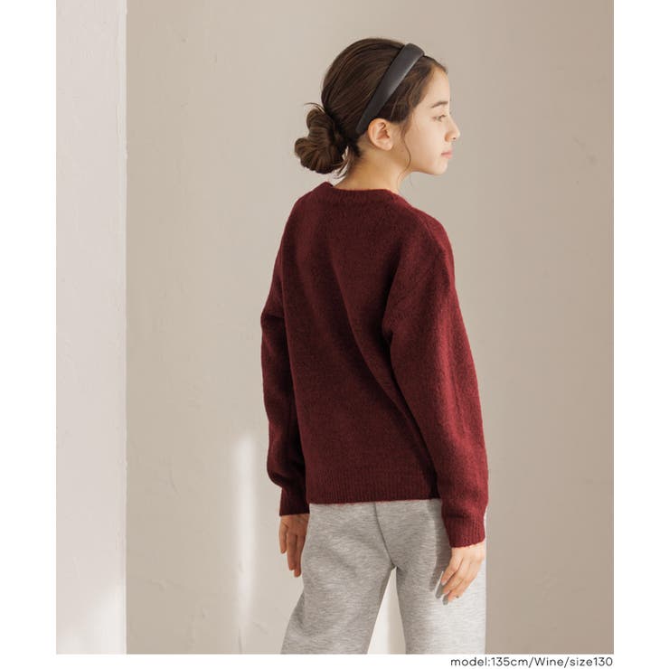 親子お揃いアソートワッペンニットトップス | coca | 詳細画像10 