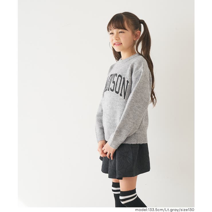 親子お揃いアソートワッペンニットトップス | coca | 詳細画像6 