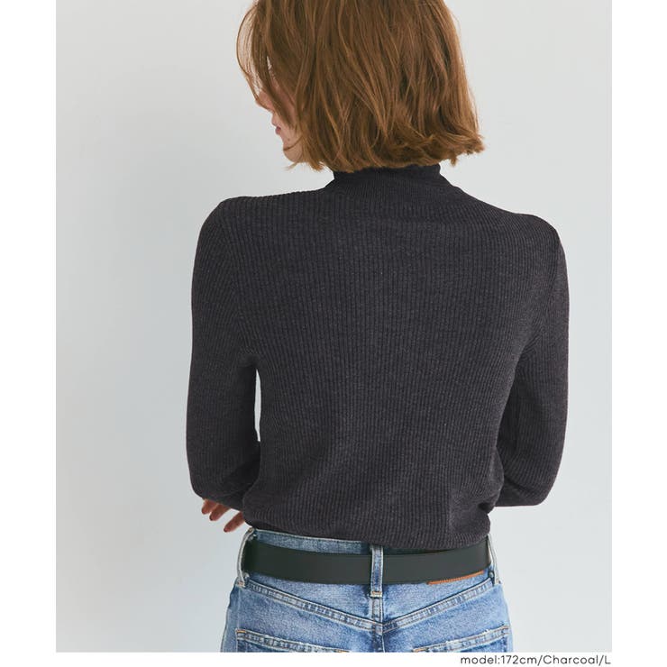 ウォッシャブル アンゴラタッチタートルネックニットトップス | coca | 詳細画像11 