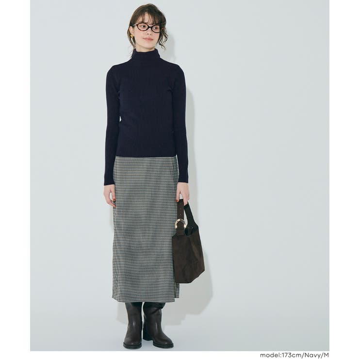 ウォッシャブル アンゴラタッチタートルネックニットトップス | coca | 詳細画像13 