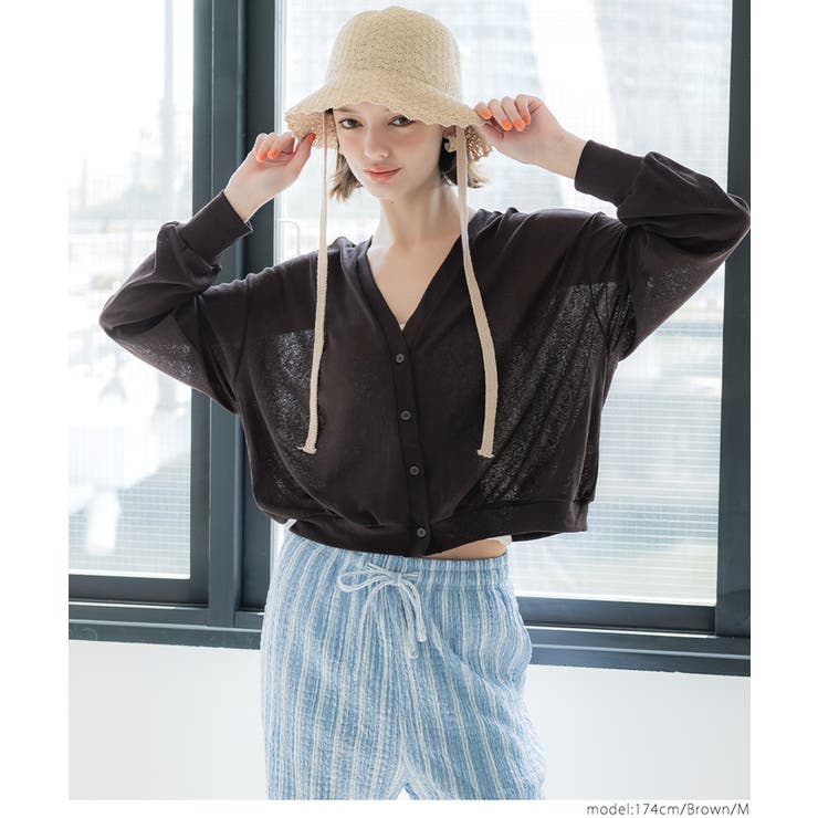 シアージョーゼットカーディガン レディース | coca | 詳細画像20 