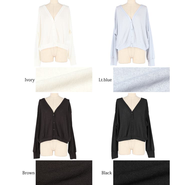 シアージョーゼットカーディガン レディース | coca | 詳細画像28 