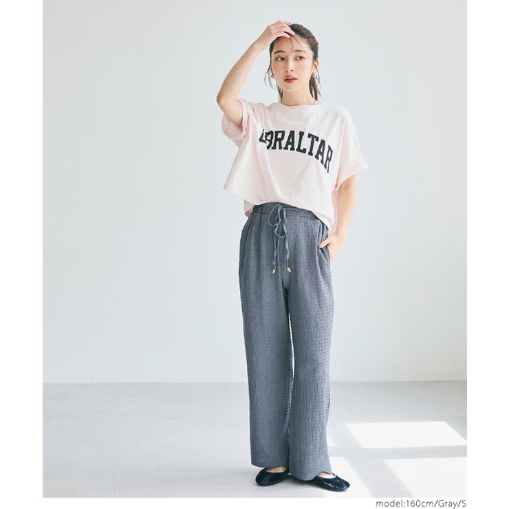 ［Gray］ | シボラメシャーリングイージーパンツ レディース | coca