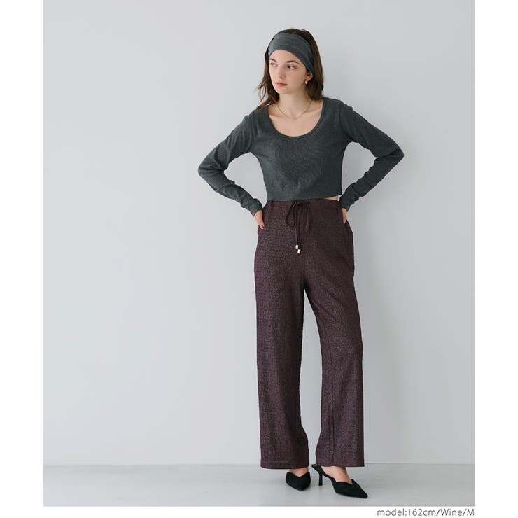 シボラメシャーリングイージーパンツ レディース | coca | 詳細画像19 