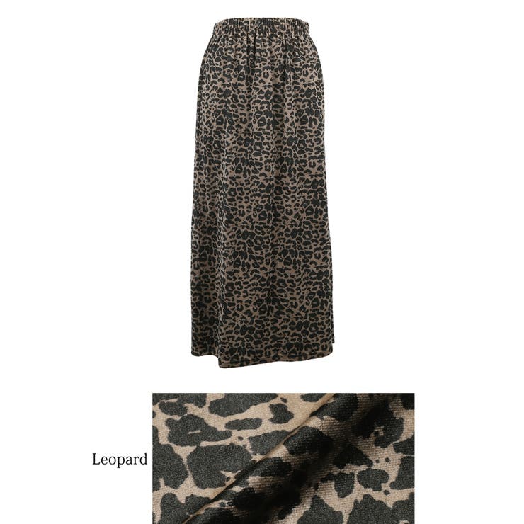 レオパードベロアスカート | coca | 詳細画像15 