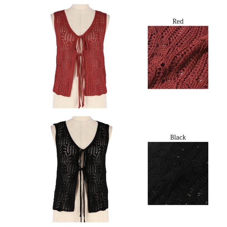 リボンクロシェタンクトップ レディース | coca | 詳細画像18 