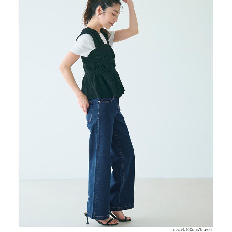 【関税＆送料込】Chloe ストレートストレッチ レディース デニム Petitjo ジーンズ デニム デニムパンツ 小さいサイズ ゆる
