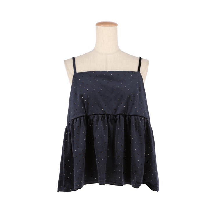 ラインストーンベロアキャミソール | coca | 詳細画像2 