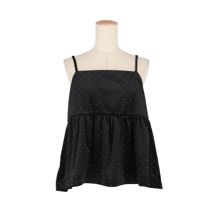 ラインストーンベロアキャミソール | coca | 詳細画像3 